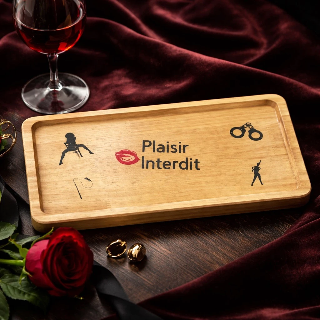 Plateau bois resine plaisir interdit