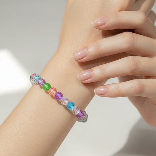 Bracelet élastique multicolore