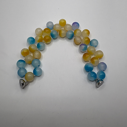 Bracelet bleu et jaune
