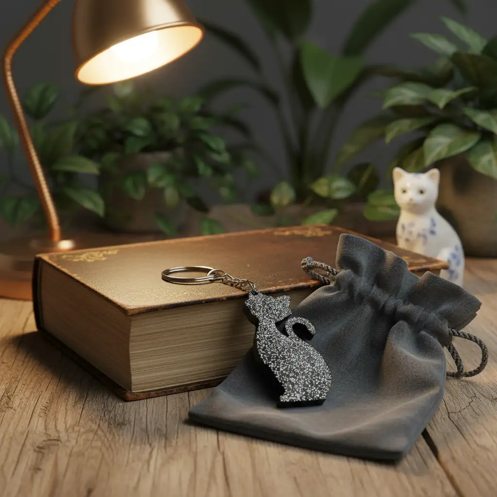 Porte-clés chat