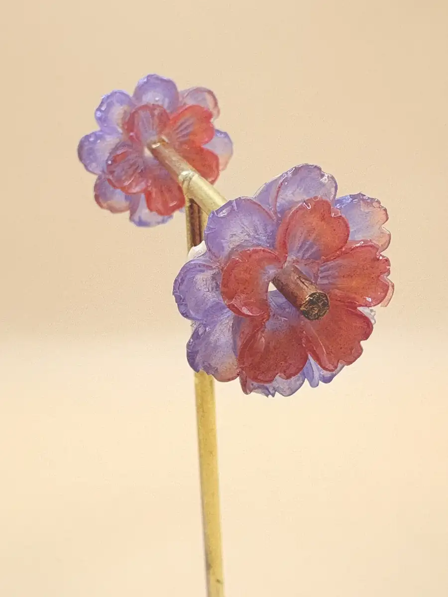 Pampilles double fleur