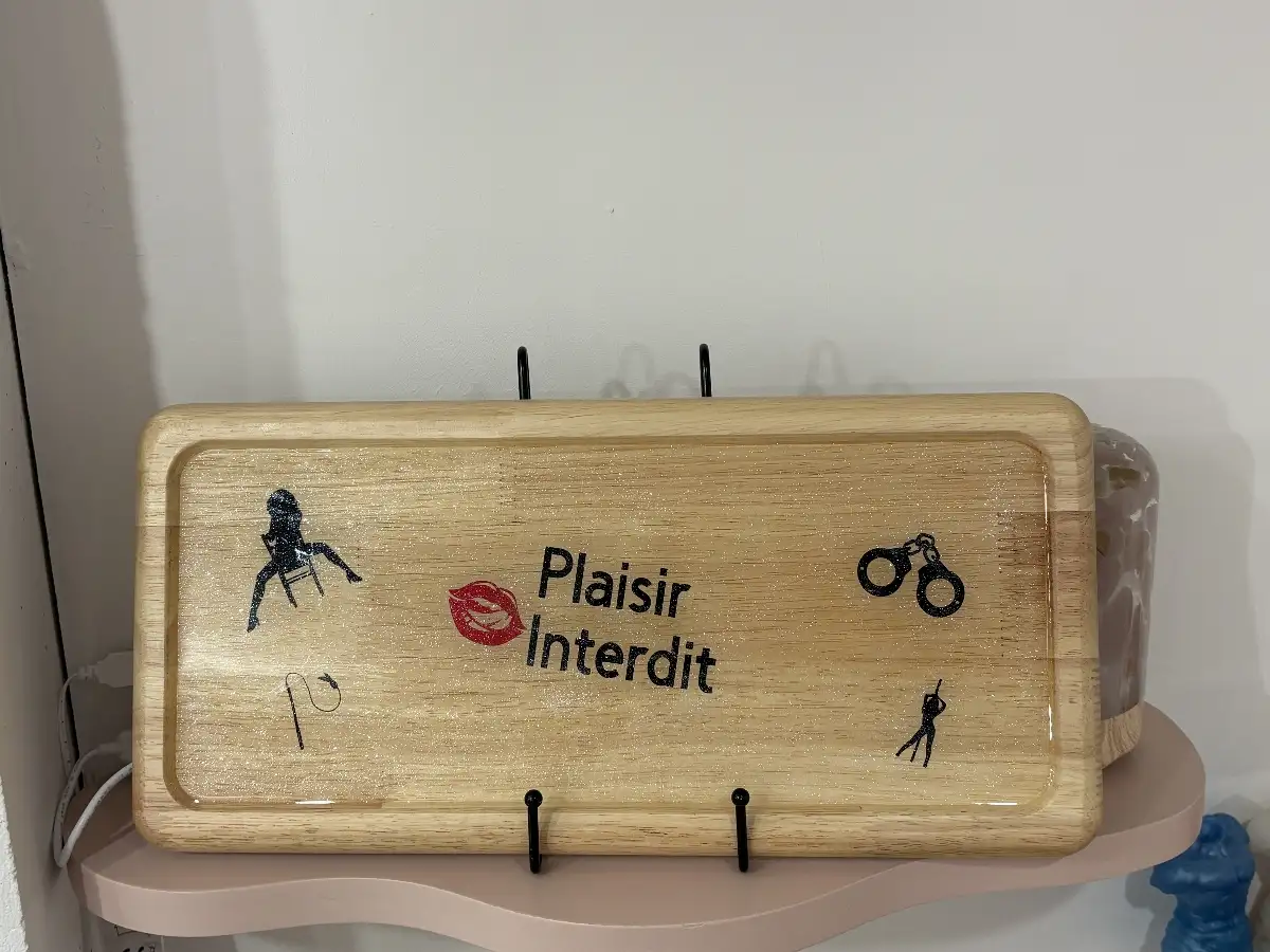 Plateau bois résine