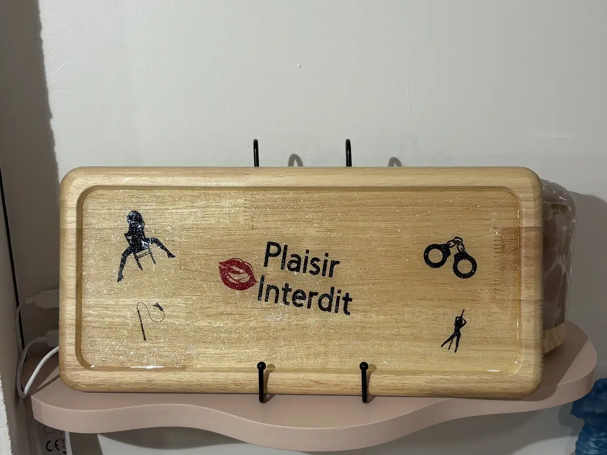 Plateau bois résine