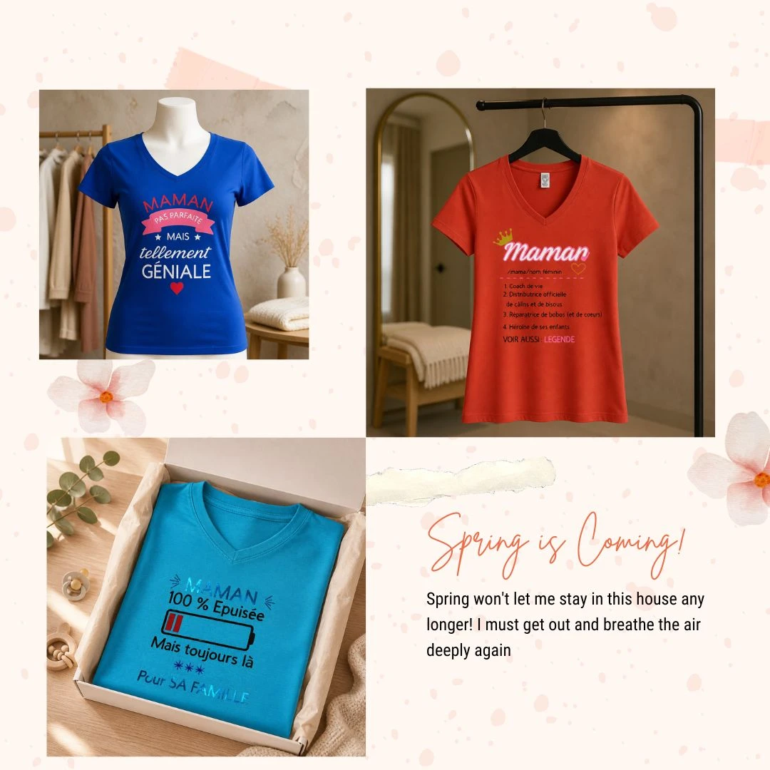 T-shirts Maman : des créations pleines d’amour, pensées avec le cœur