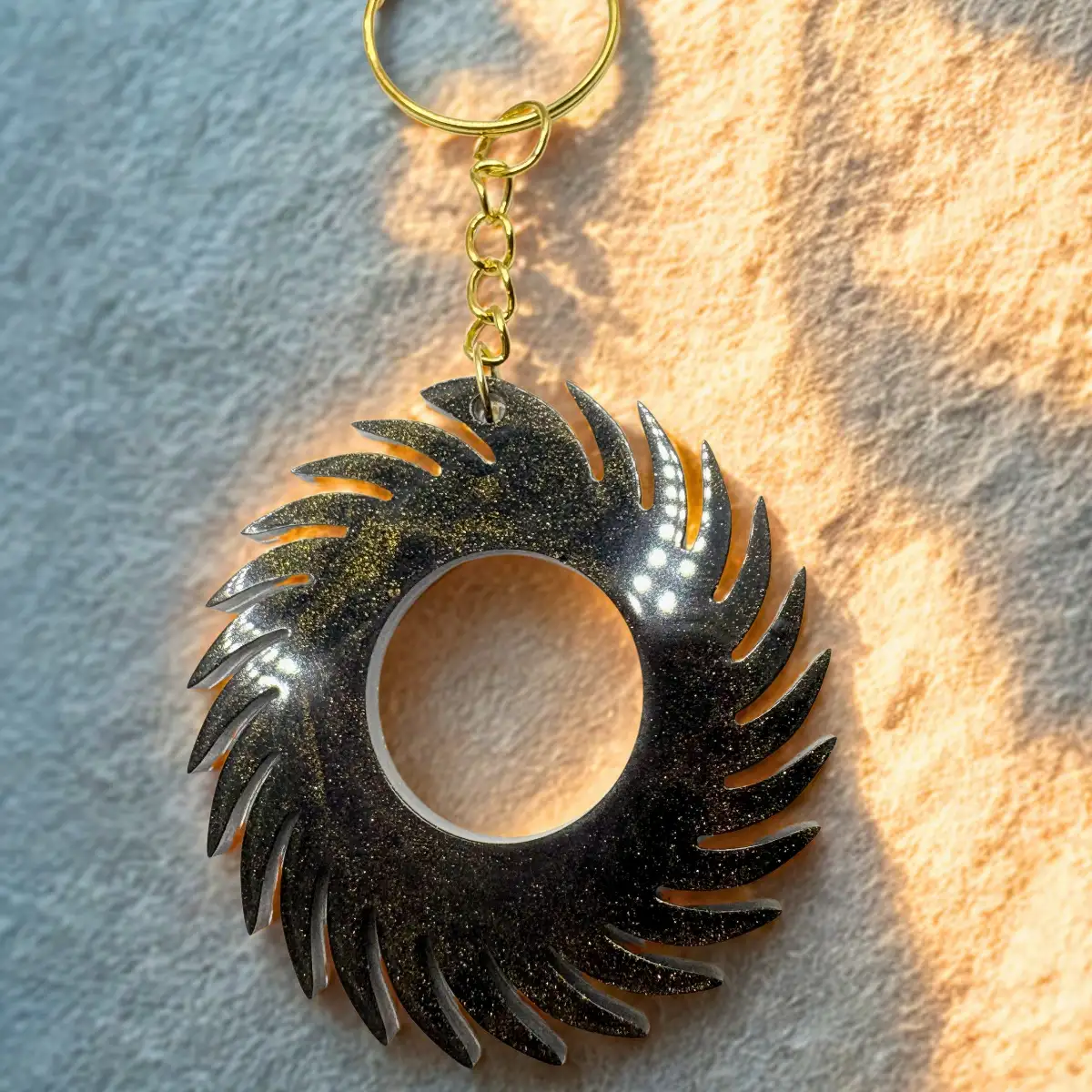 Porte-clés Eclipse scintillante