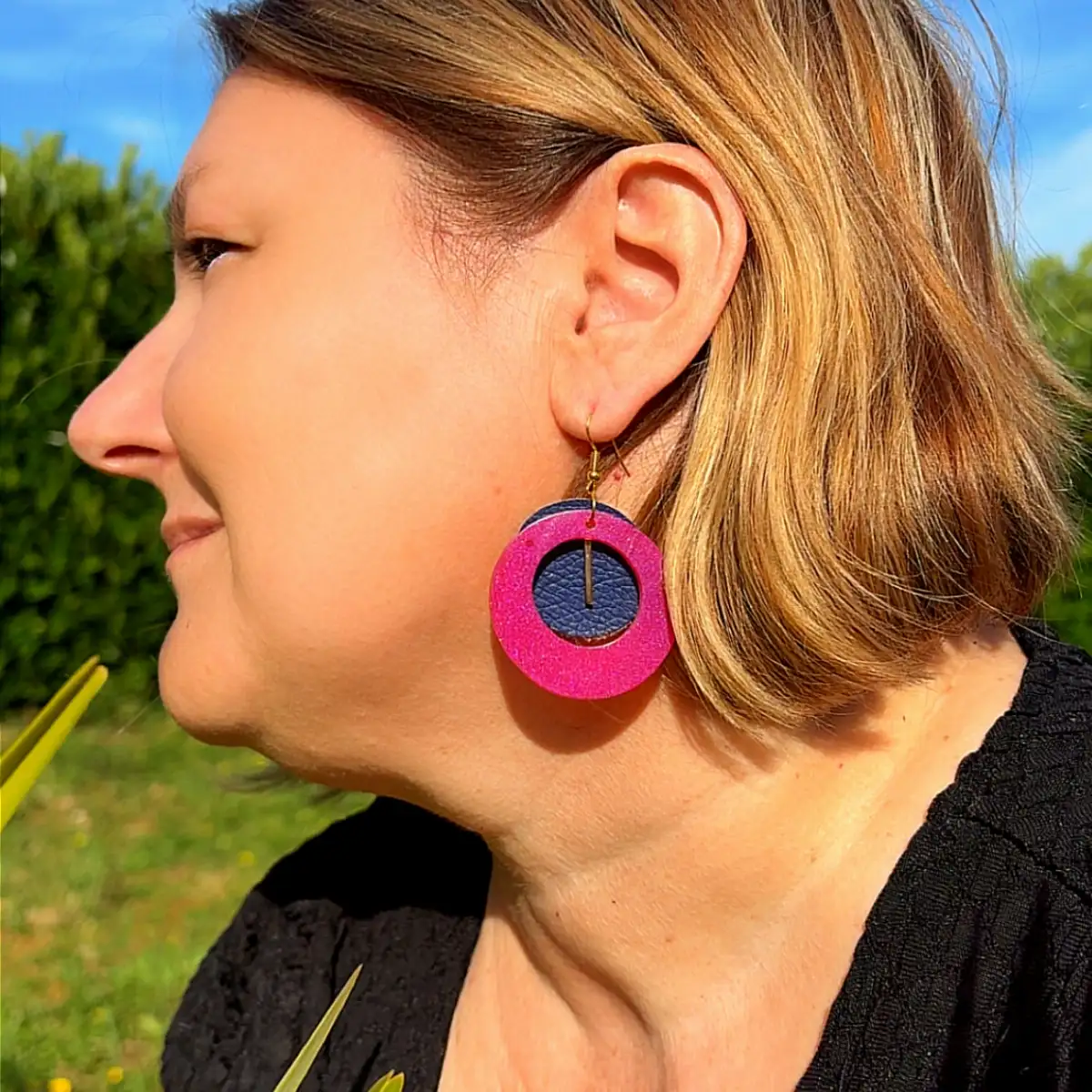 Boucle d'oreille douce harmonie