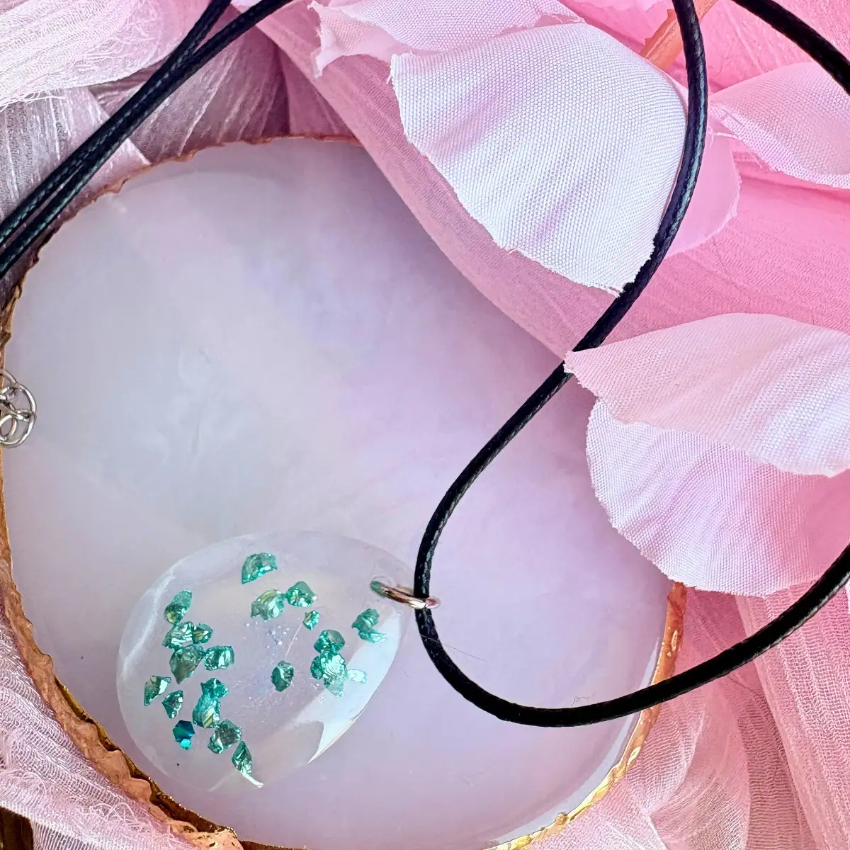 Collier rosée d'émeraude