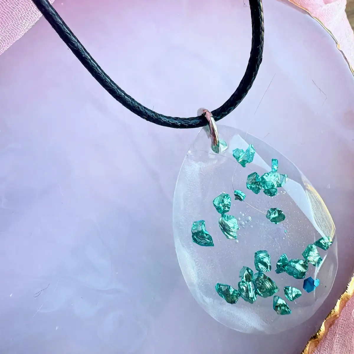 Collier rosée d'émeraude
